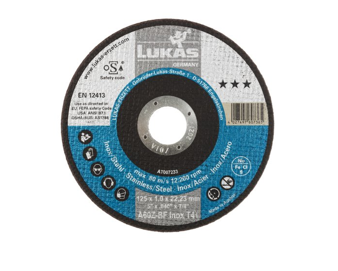 Lukas Řezný kotouč 115x1,0x22 A60X-BF Inox