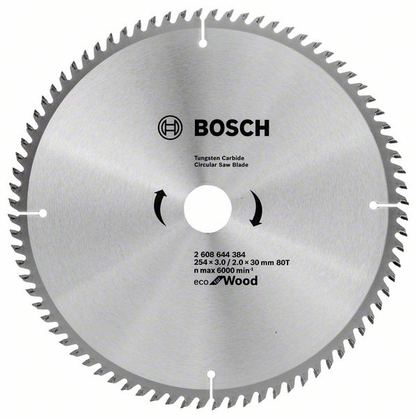Bosch pilový kotouč 254x30x3,0mm 80z Eco for Wood 2608644384