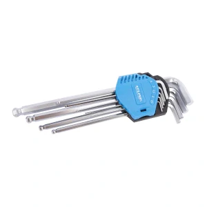 XTline XT0816 Sada imbus s kuličkou CrV 9 dílů, 1.5-10 mm