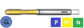 Závitník strojní M8 DIN 371, ISO2, HSSE, 223043,/1660/ TiN