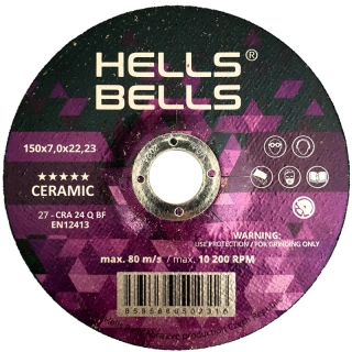 Brusný kotouč 125x7,0 keramický HELLS BELLS SG-CERAMIC