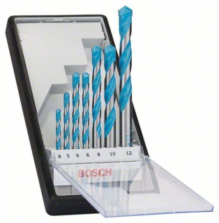 Bosch Sada víceúčelových vrtáků CYL-9 MultiConstruction, Bosch 4,0 - 8,0 mm, 7ks 2607010543