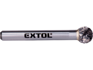Extol Fréza karbidová kulová 10x6 sek střední (double-cut)