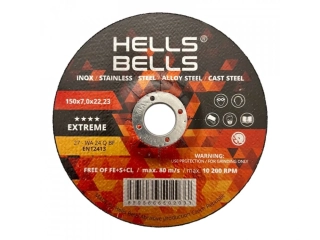 Brusný kotouč na kov a nerez 150x4,0x22 HELLS BELLS Extreme