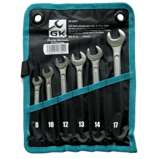 GK TOOLS Sada klíčů očkoplochých 6-17 mm 6 dílů, chrom-obal GK10341