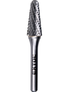 Extol Fréza karbidová kuželová s rádiusem 14° L 10x25x6 sek střední (double-cut)